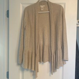 Max Studio tan open cardigan - size medium